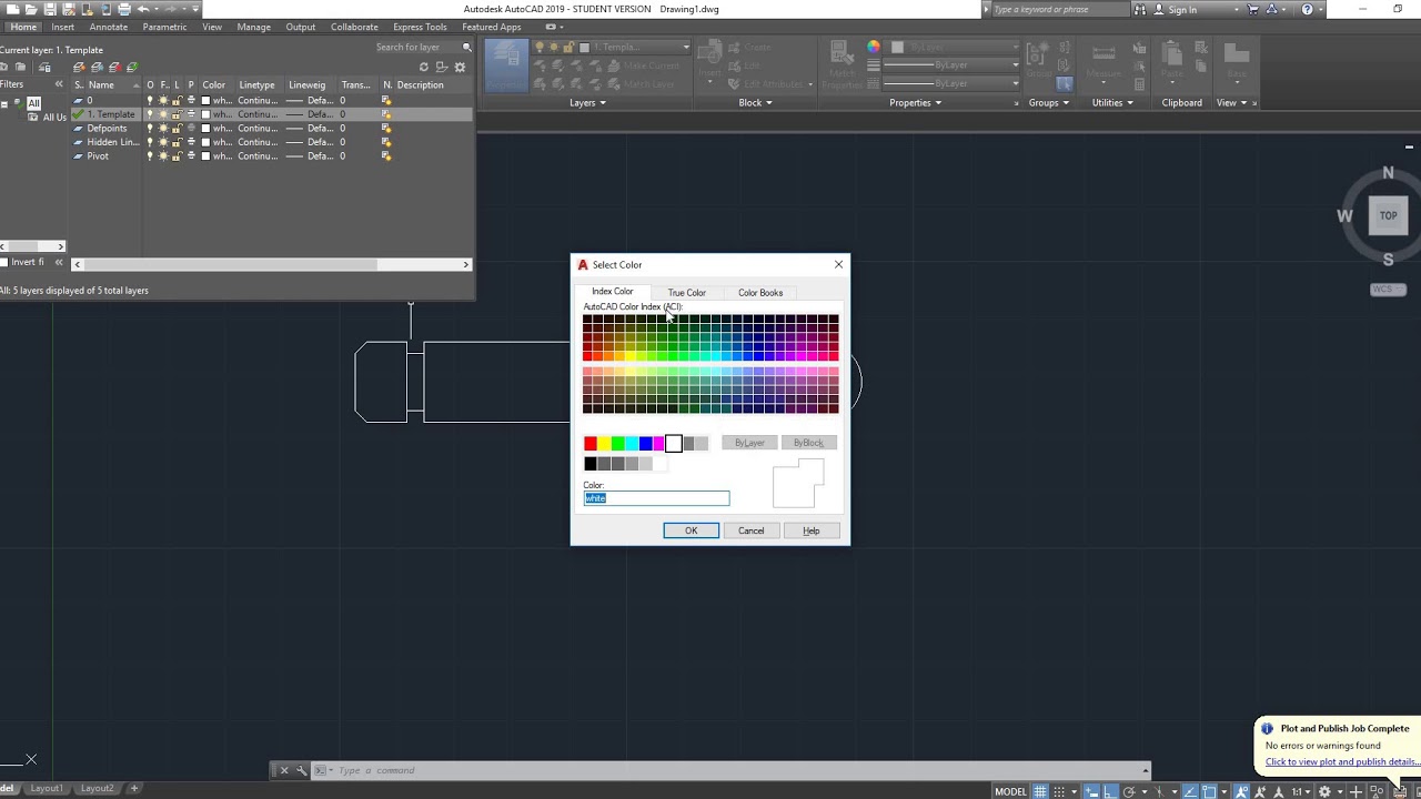 Autocad 2019 - Tutorial 6: 2D Drawings and Projections