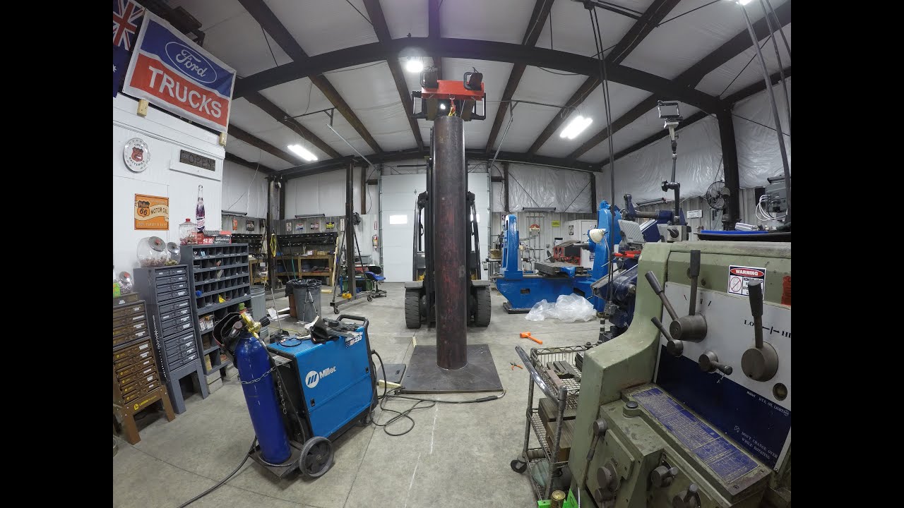 Making a jib crane for the shop. Part 1