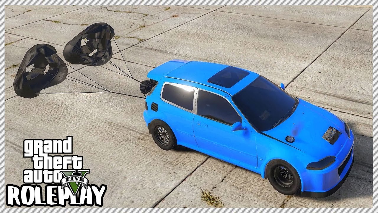 GTA 5 Roleplay - Active Parachute Honda Civic EG6 Drag | RedlineRP #309