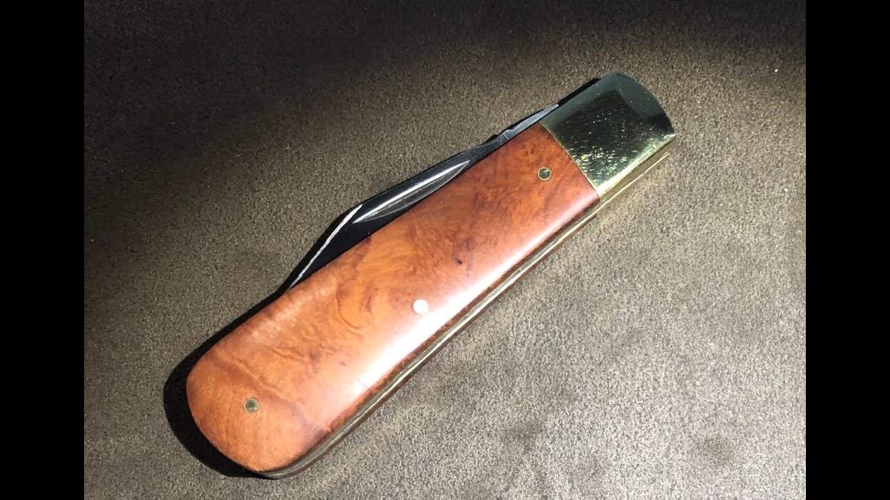 3rd of my recent Michael May Pocketknives, a Barlow in stunning burl wood
