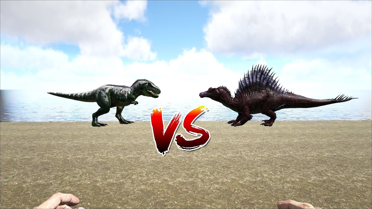 T-rex VS Spinosaurus | ARK Survival Evolved 2021 (UPDATED)
