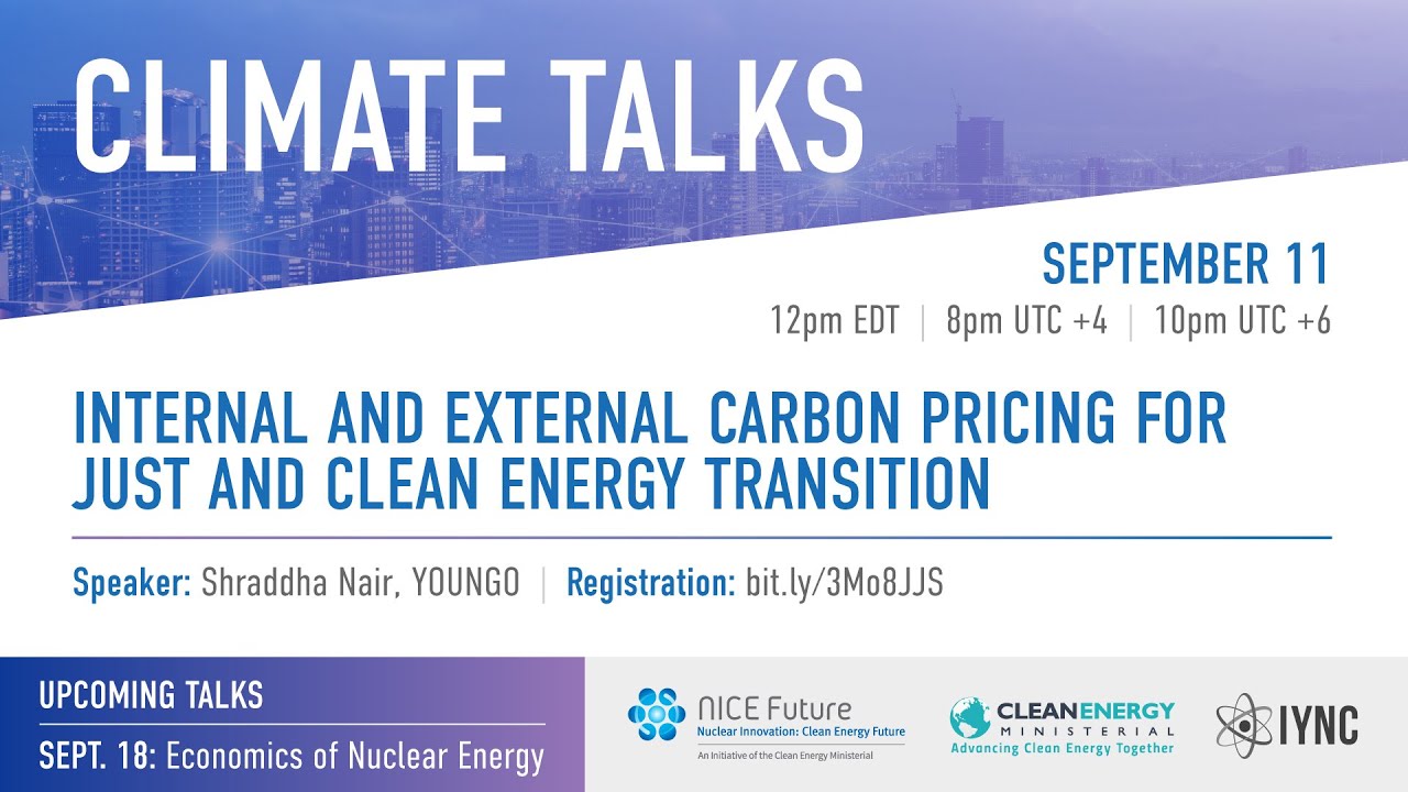 Internal and External Carbon Pricing for Just and Clean Energy Transition