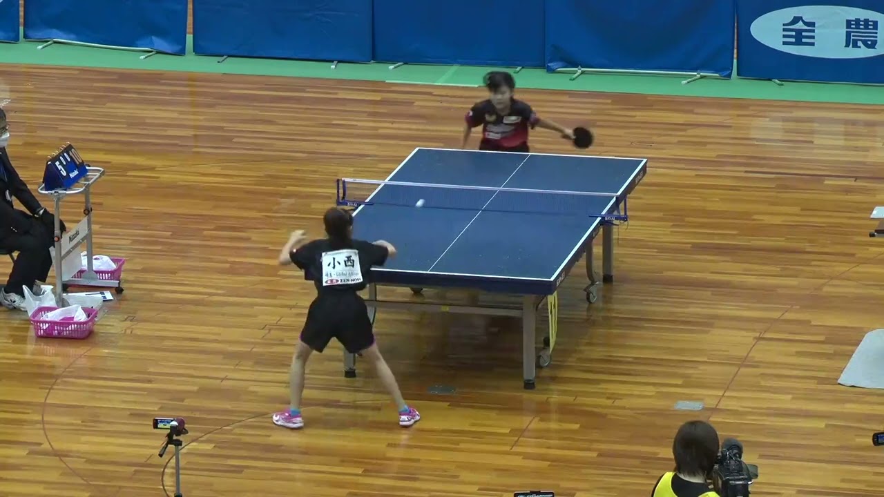【カブ女子 準決勝】小西紅偉 vs 松島美空｜全農杯 2022年全日本卓球選手権大会｜決勝トーナメント