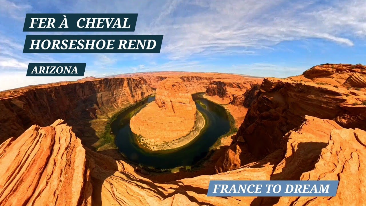 LA LÉGENDE  DU FER À  CHEVAL.... PAGE , EN ARIZONA. 