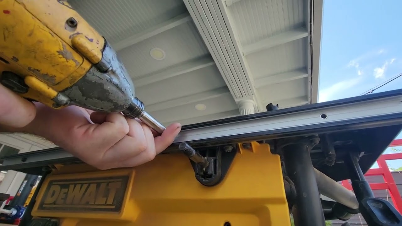 Dewalt table saw fence movement fix