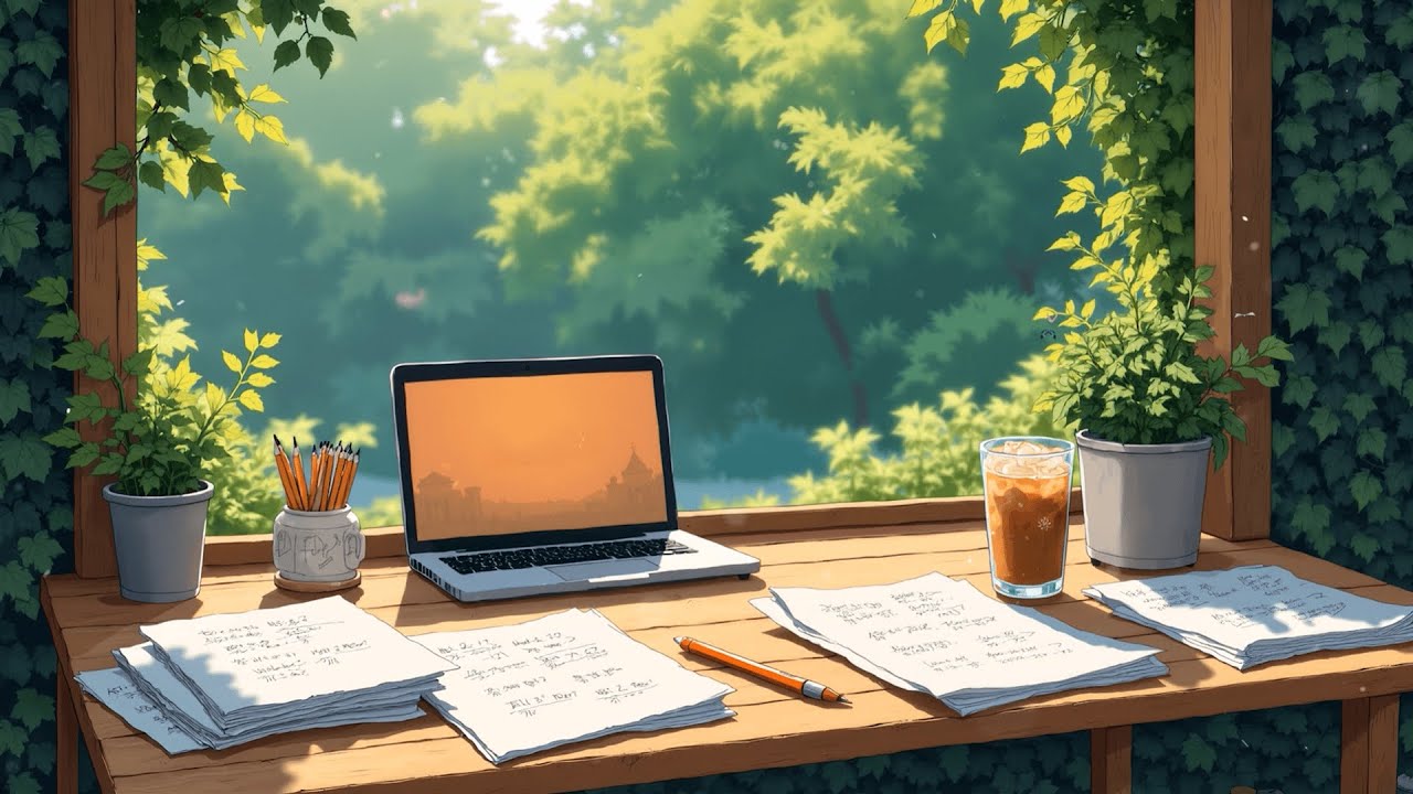 Morning Study Corner ☀️ Peaceful Lo-Fi for Focus Moments 📚 Lo-Fi Hip Hop to Chill & Work