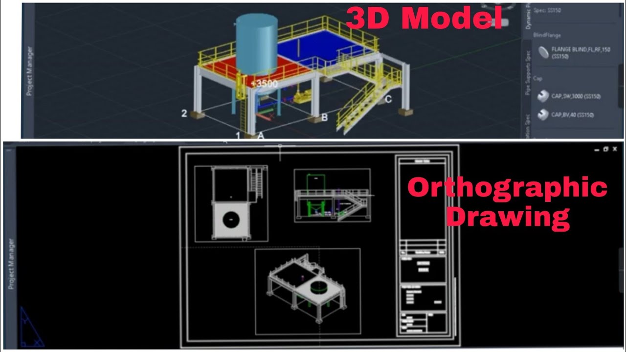 Учебное пособие по Plant 3D для |Ортографического черчения |Компоновки трубопроводов|
