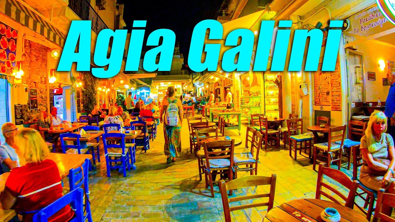 Nightlife of Agia Galini, Crete 2021
