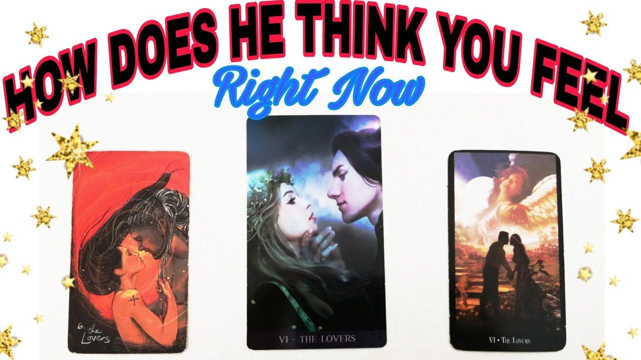🤔HOW DOES HE THINK YOU FEEL RIGHT NOW🌺Tarot Pick a card reading.