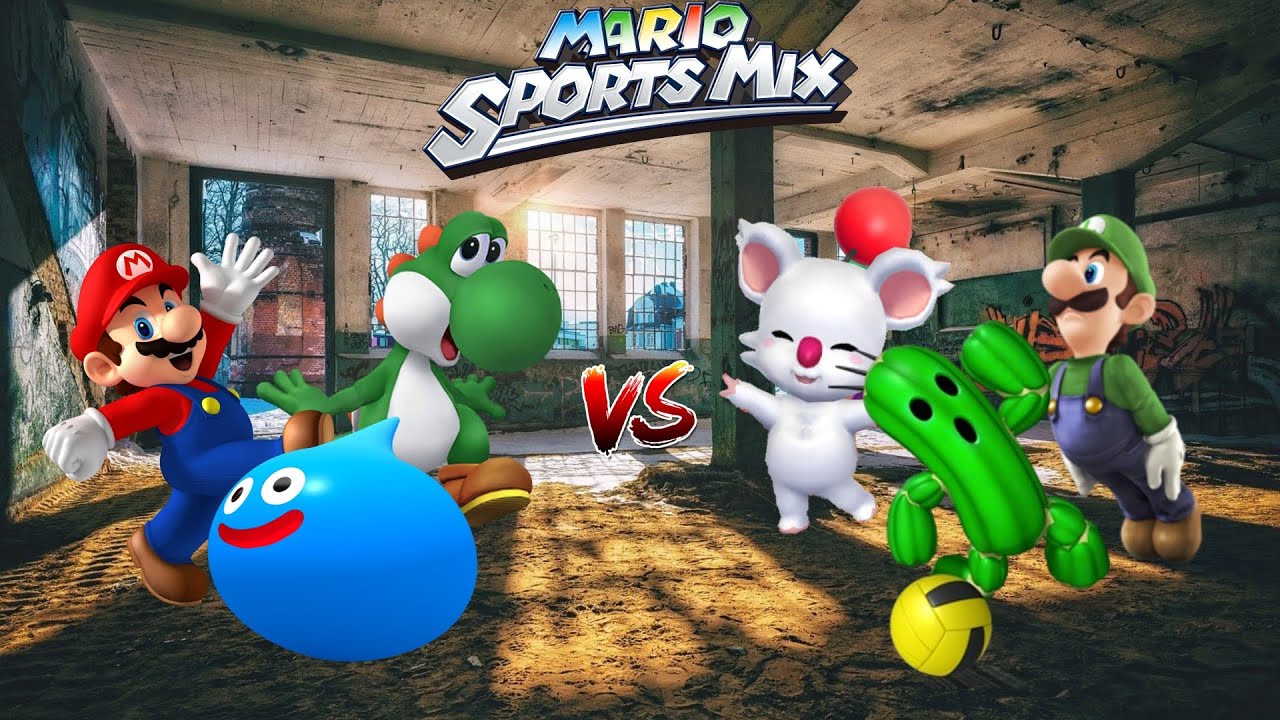 Mario Sports Mix - Basketball (3 players, Expert CPU) Exhibition Match Ep. 644