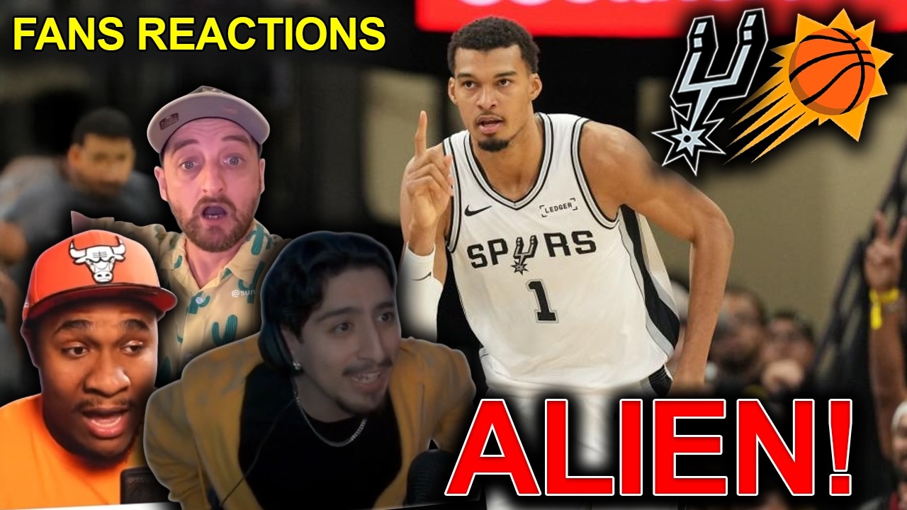 NBA fans reaction to Spurs beating the Suns &mdash; Wembanyama GAME WINNER 😱