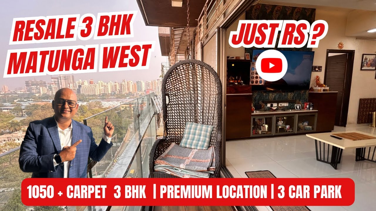Luxury 3 BHK Resale Flat in Matunga West | Premium Location | 3 Car Parking | Mumb