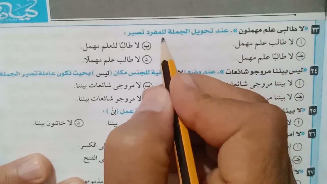 حل تدريبات لا النافية للجنس الصف الثانى الثانوى الترم الثانى من كتاب كيان 2024