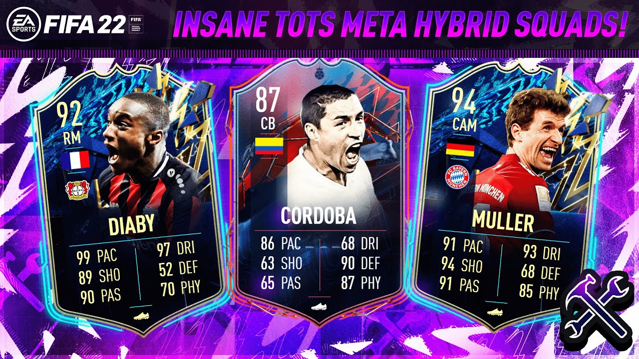 MOST OVERPOWERED BEST CHEAP 250K/350K/700K META HYBRID TOTS SQUAD - FIFA 22 SQUAD BUILDER!