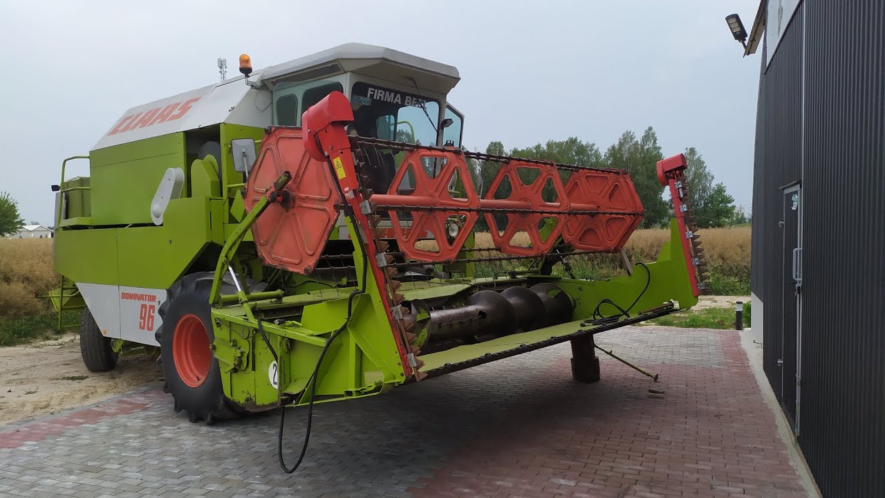 Claas Dominator 96 - smarowanie i codzienna obsługa