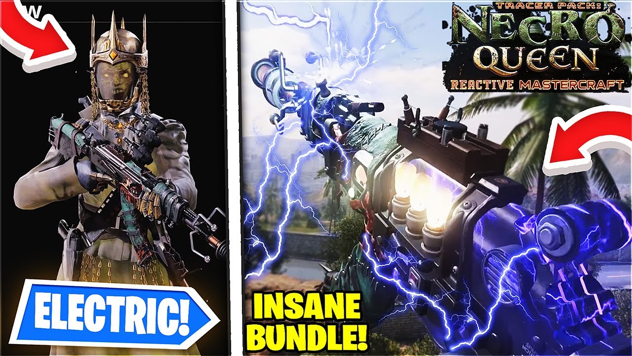 NEW Tracer Pack NECRO QUEEN REACTIVE MASTERCRAFT BUNDLE 😍 AK47 VOID MONSTER ULTRA SKIN! COLD WARZONE