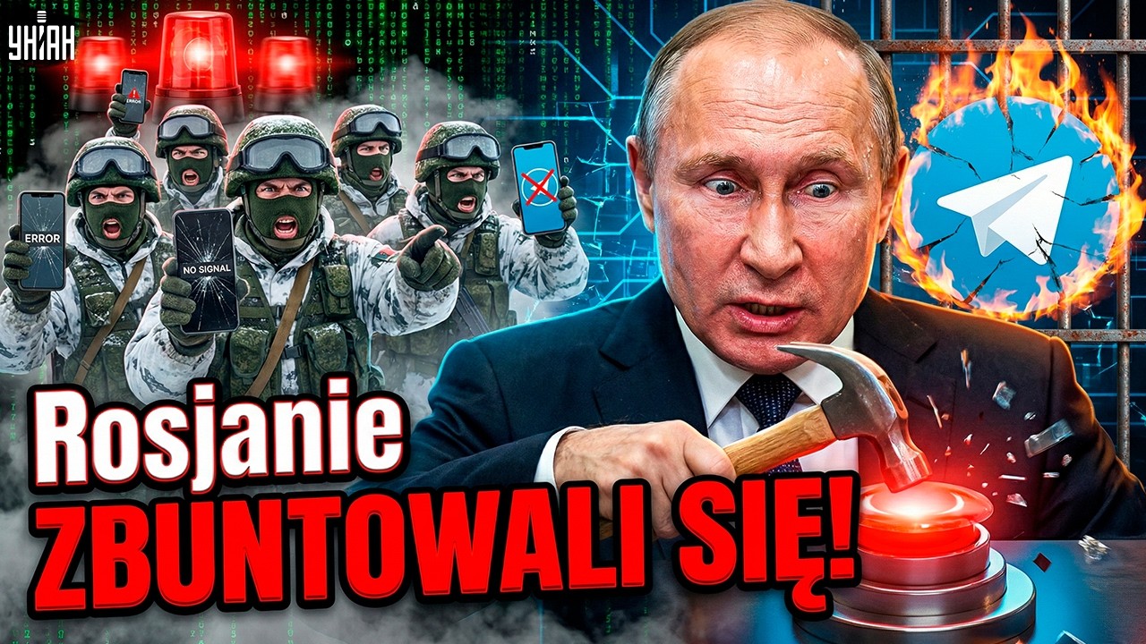 BUNT w Rosji przeciw Kremlowi! PUTIN ZAMYKA dostęp do Telegrama. Wojskowi w SZOKU!