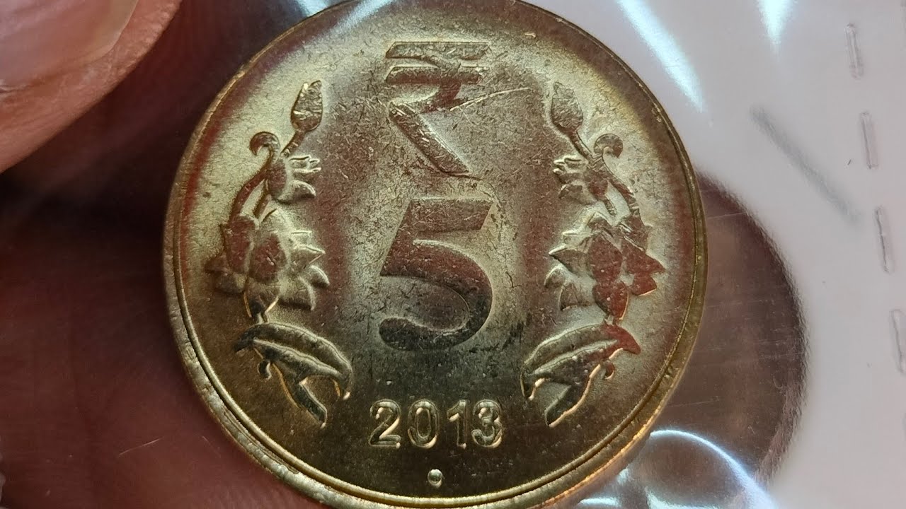 Rare 5 rupee coin value.2013 noida mint coin price.7003661302