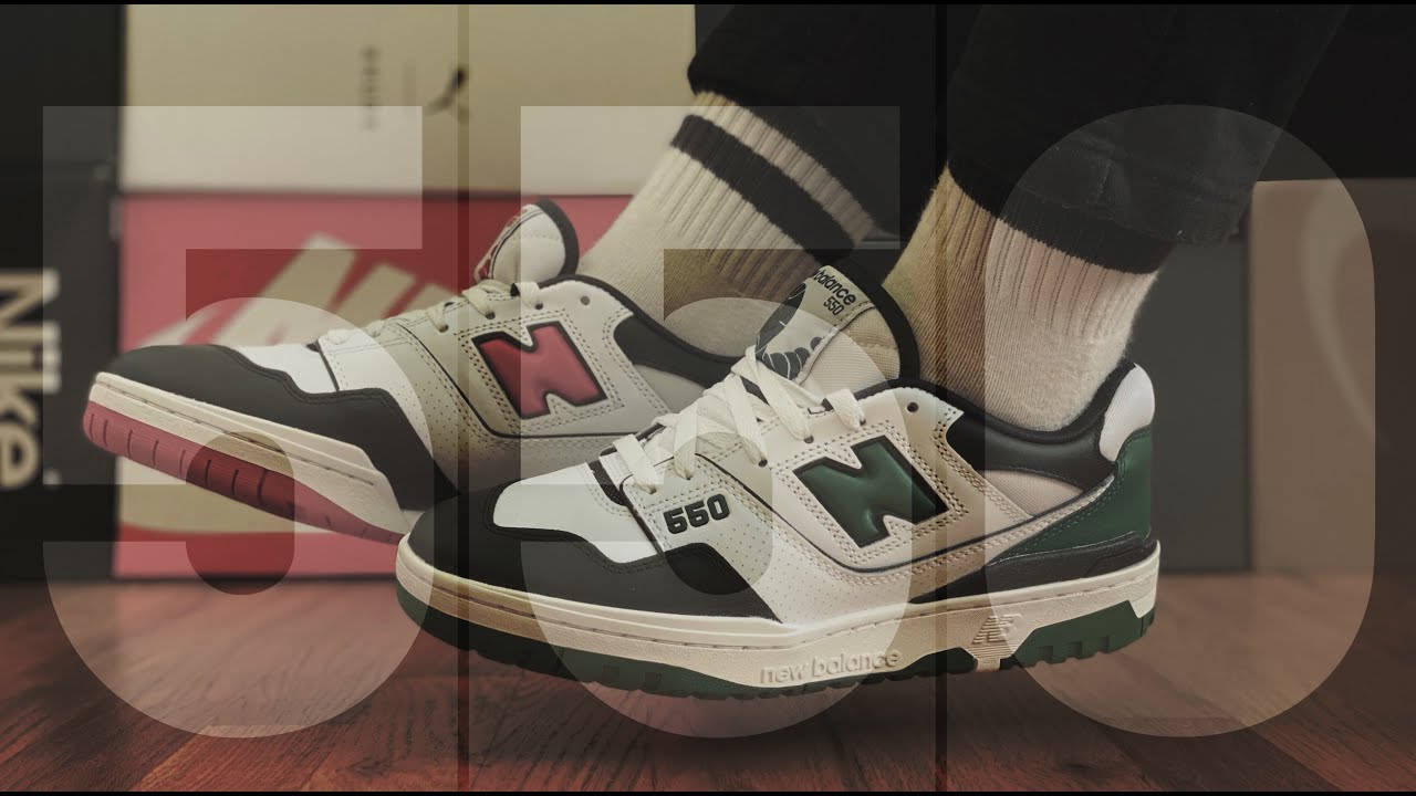 New Balance 550 Shifted Sports Pack Green and Red Review and On Foot