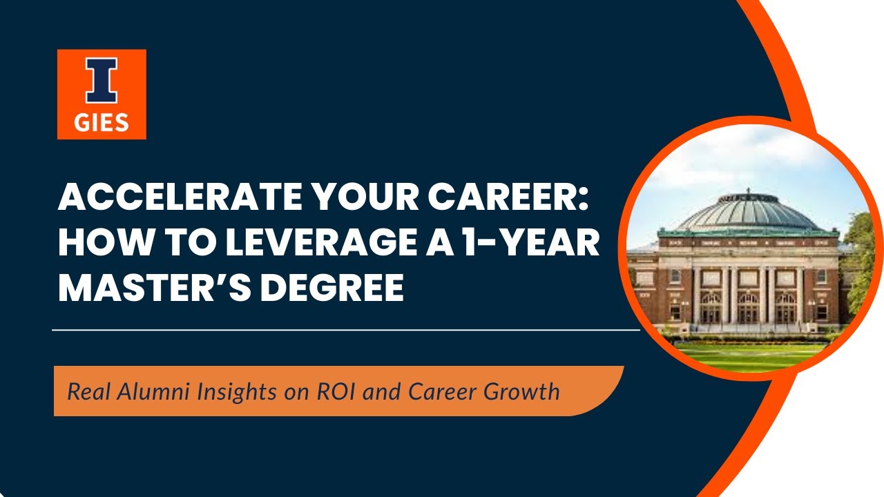 Accelerate Your Career: How to Leverage a 1-Year Master’s Degree