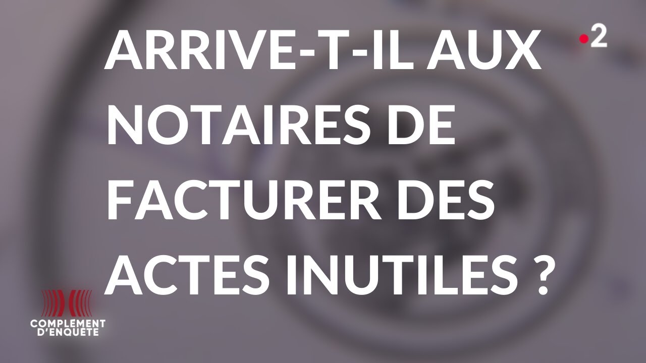 Complément d'enquête. Notaires : grands privilèges et petites combines (Extrait #2)