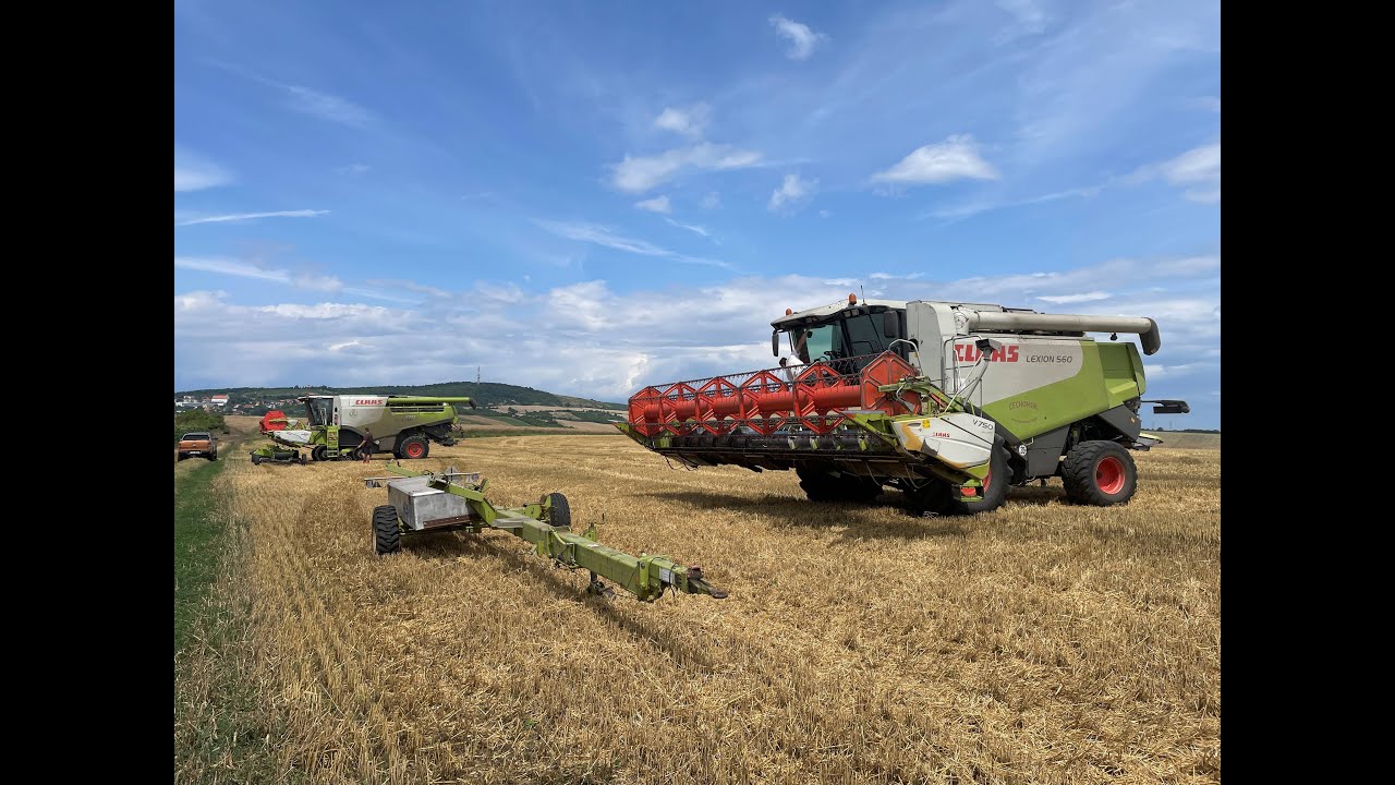 Žně 2025 Na Službách  Claas Lexion560,770 Fendt936 Zemagro, spol. s r.o. (část 1)