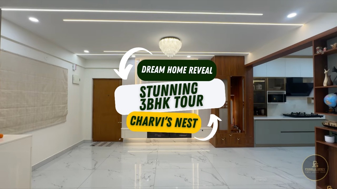 3BHK Apartment Interior Walkthrough in Bangalore | Charvi’s Nest | Modern Home Interior Design