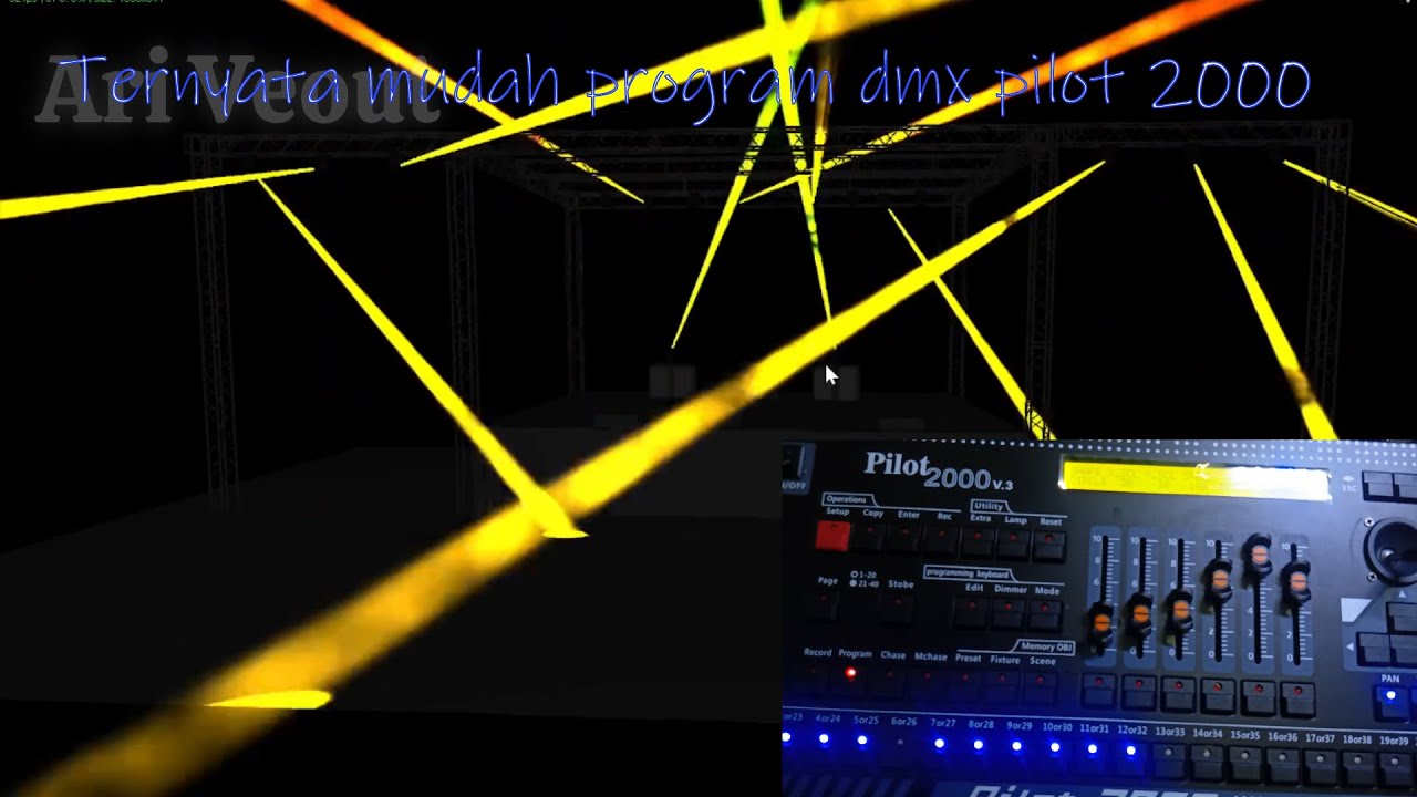 Membuat circle dmx  pilot 2000