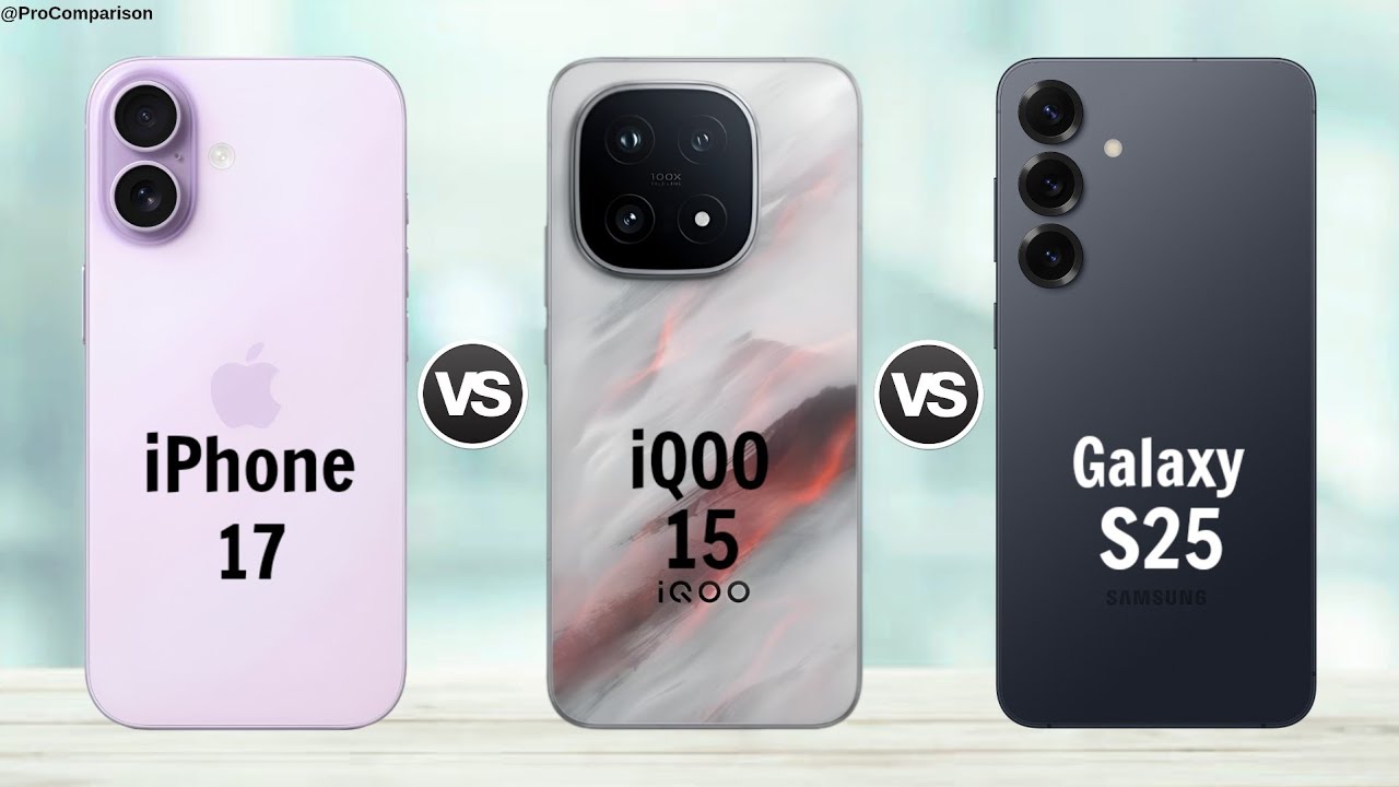 iPhone 17 против iQOO 15 против Samsung Galaxy S25 || Полное сравнение