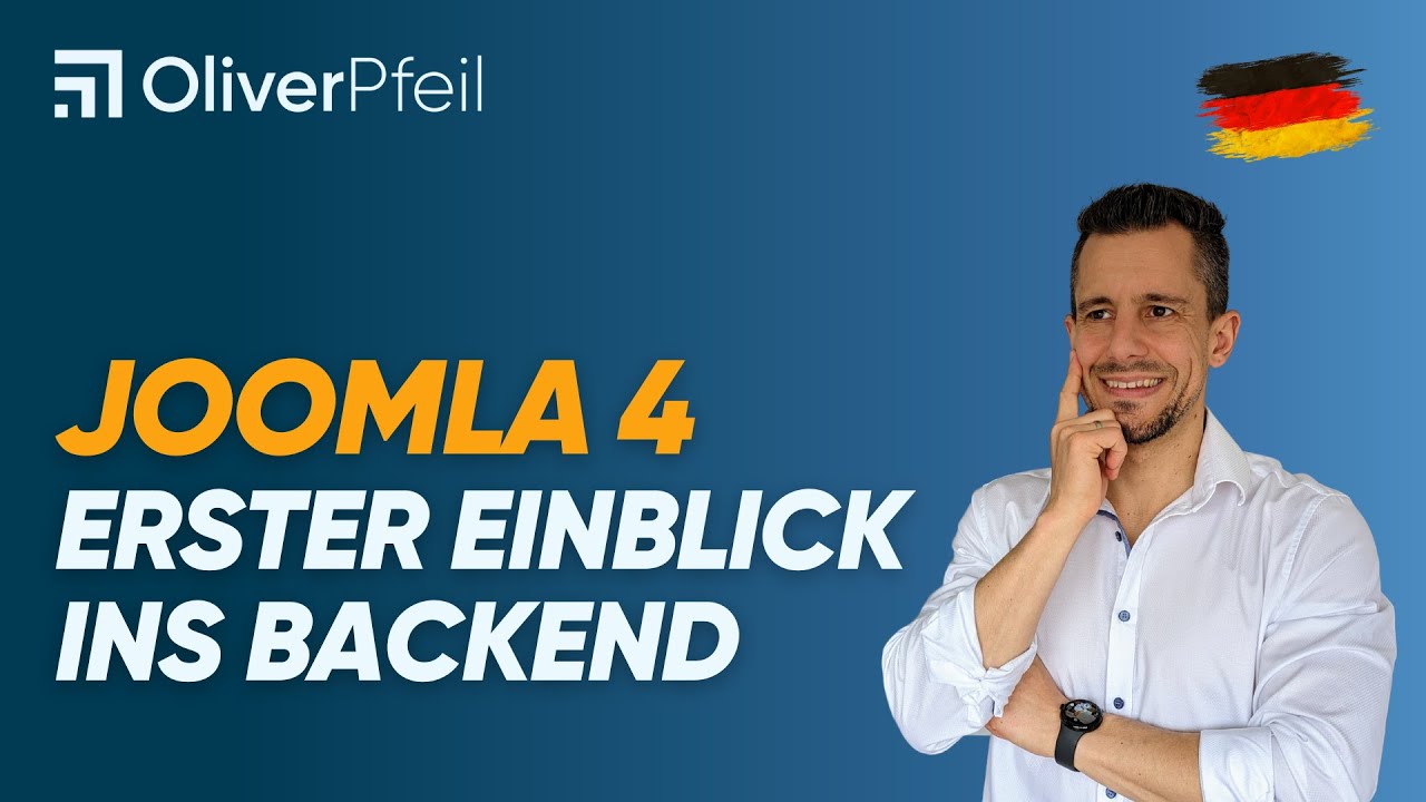 Joomla 4 - Erster Einblick ins Backend 🇩🇪