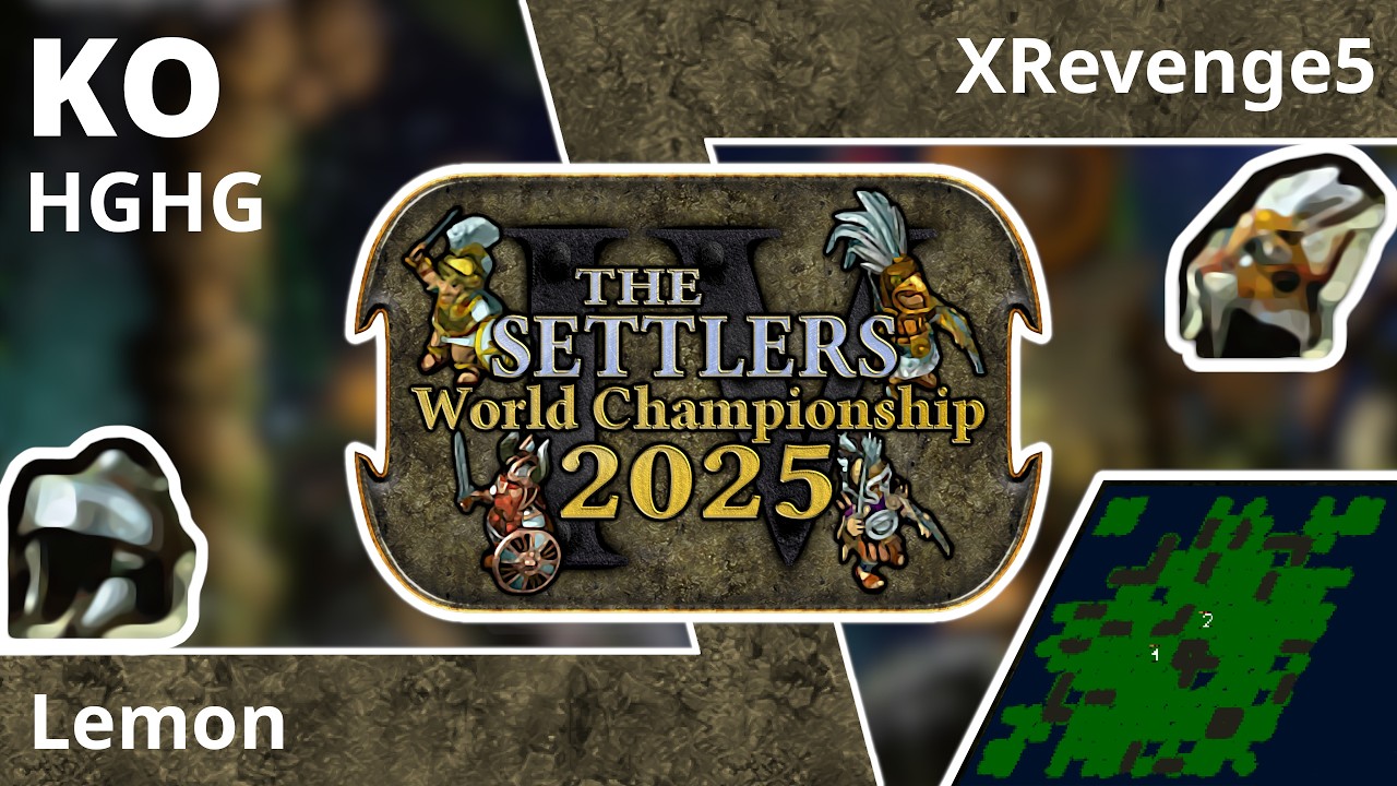 [DE] Lemon vs XRevenge5 | Spiel 1 | 8tel Finale | Die Siedler IV Weltmeisterschaft 2025