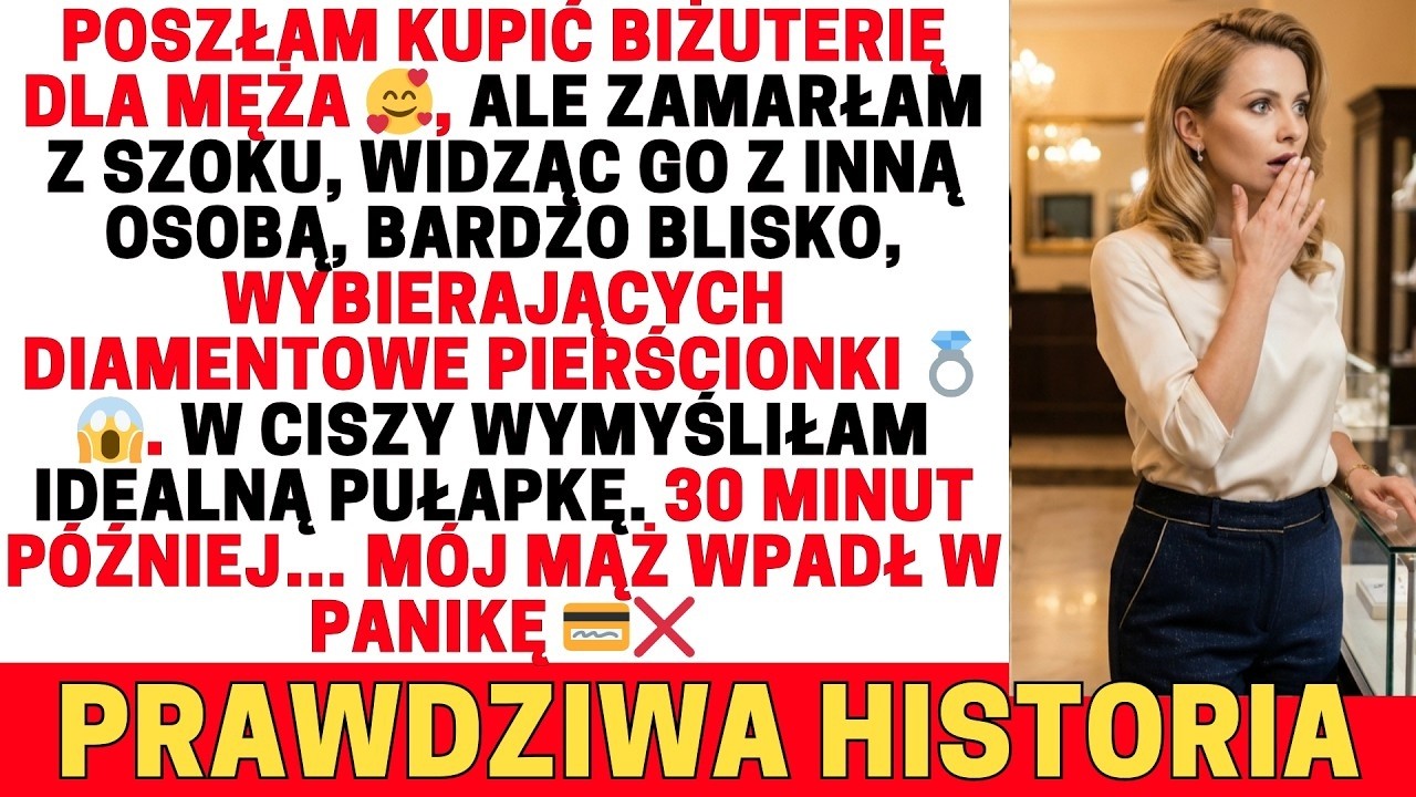 Kupiłam złoto dla męża 🥰, lecz złapałam go z inną przy wyborze pierścionka 💍😱 Ja 💳❌