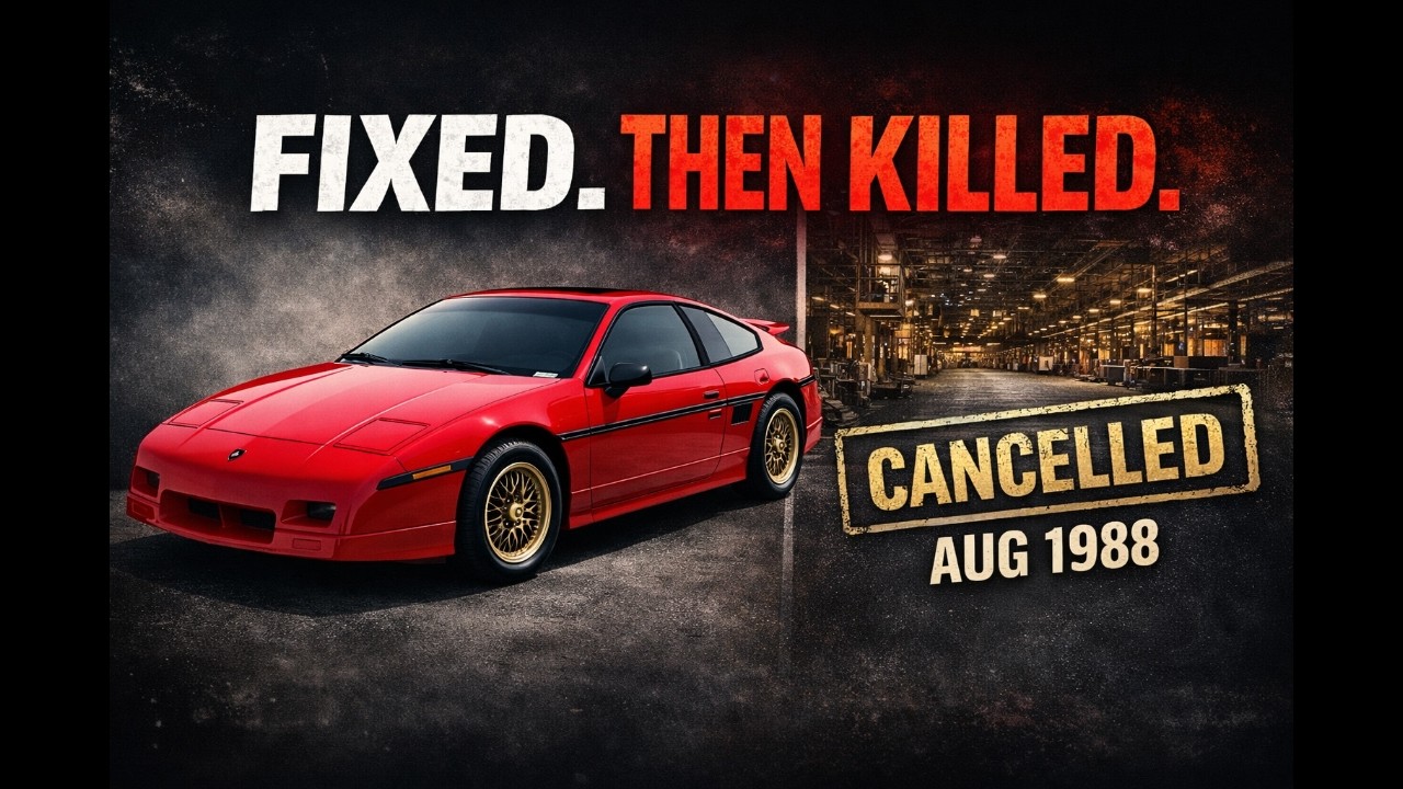 The Pontiac Fiero Was Finally Good — GM Cancelled It