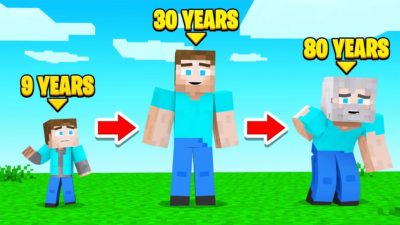 CHANGING My AGE In MINECRAFT!