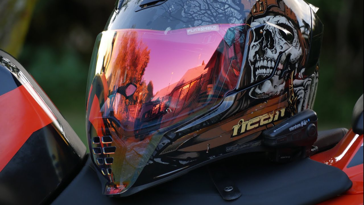 Motorcycle antics: Icon Airflite FliteShield - RST Sunset