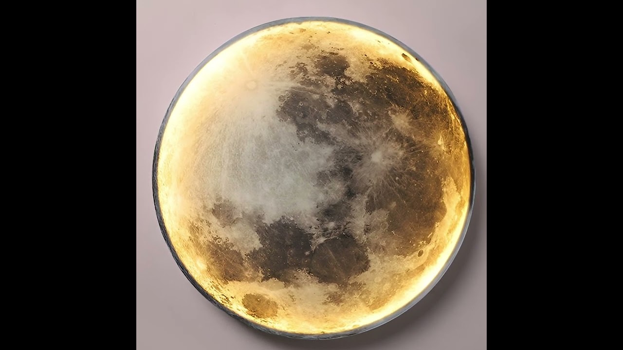 Dazuma_Wall Sconces_Lunar Moon Dimmable LED Modern Wall Lamp Wall Sconces Lighting Wall Lights