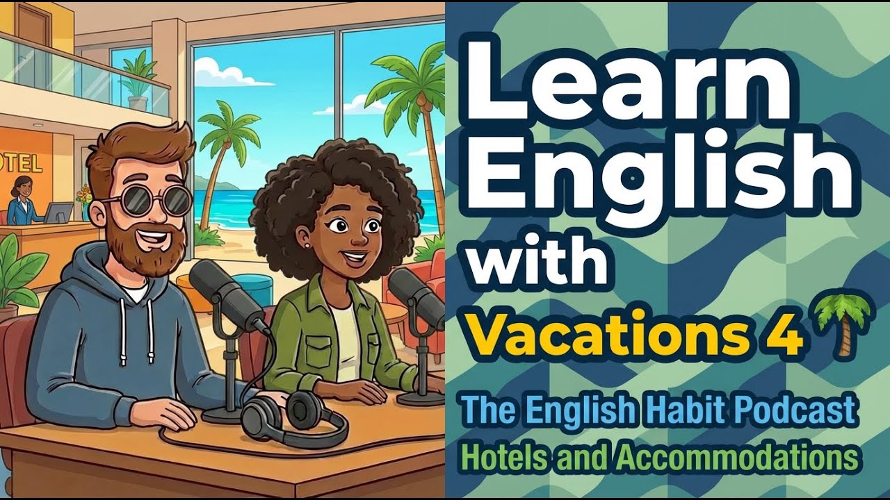 Learn English with Vacations 4 🌴 | The English Habit Podcast: hotels and accommodations