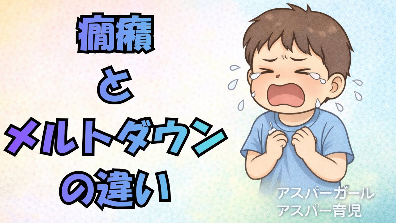 癇癪とメルトダウンの違いって？