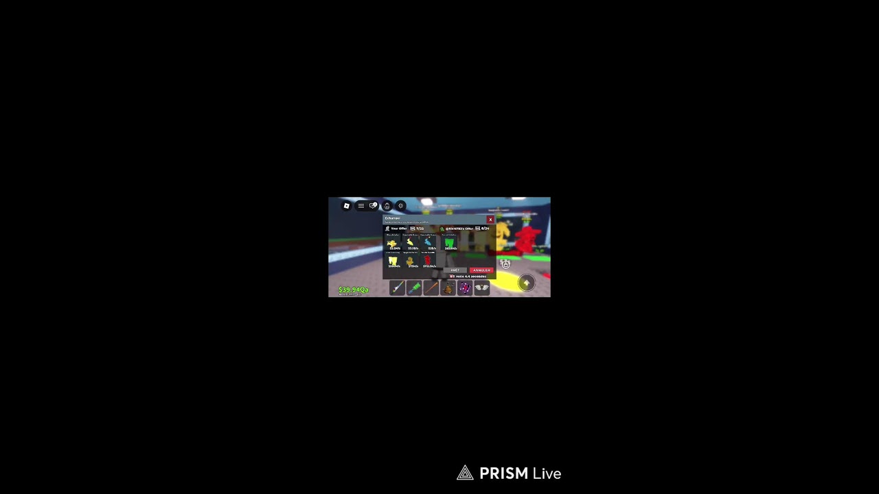 Live streaming of gameraz