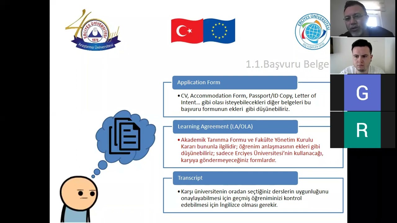 Mehmet Tanç öğrenim evrak süreçleri