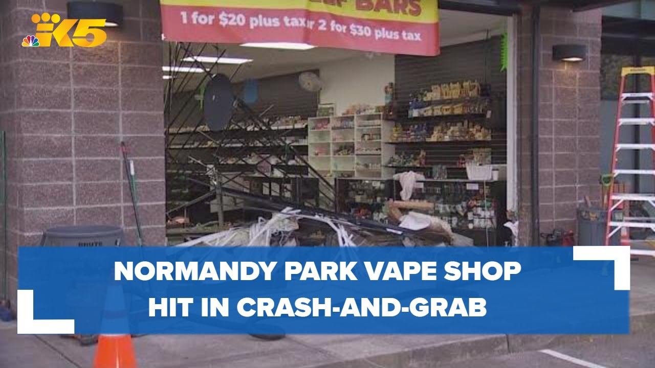 BREAKING: Vape shop in Normandy Park hit by crash-and-grab burglary