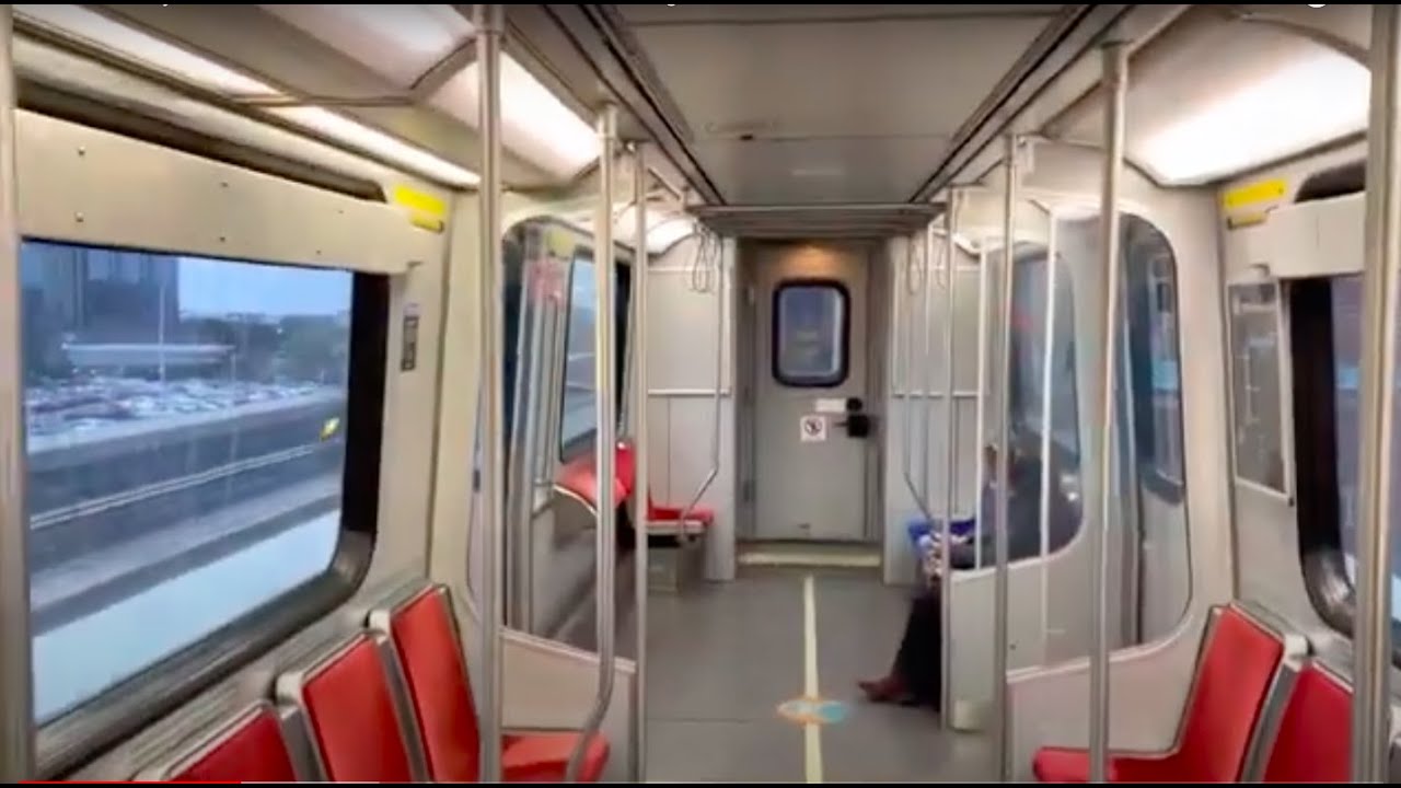 Short Subway Ride on the TTC on line 3 from Scarborough Centre Stn to McCowan Stn 11/13/2022