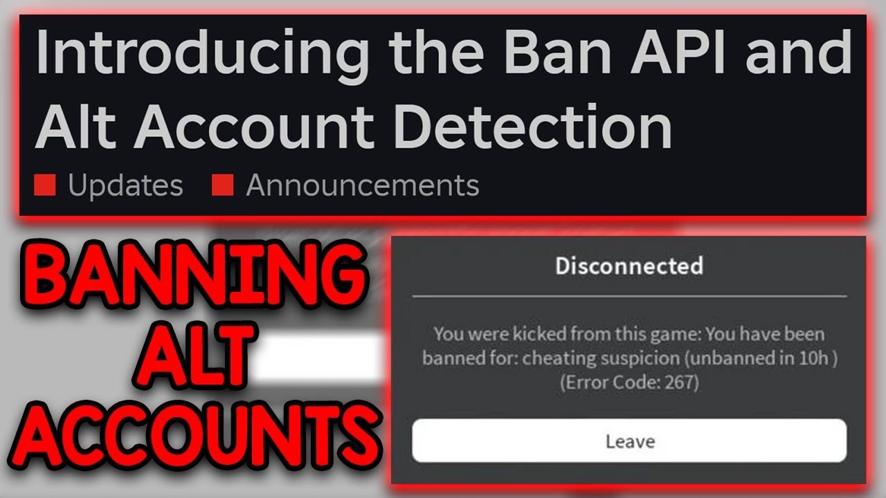 Roblox Games Are Banning Alt Accounts... (BAN UPDATE)