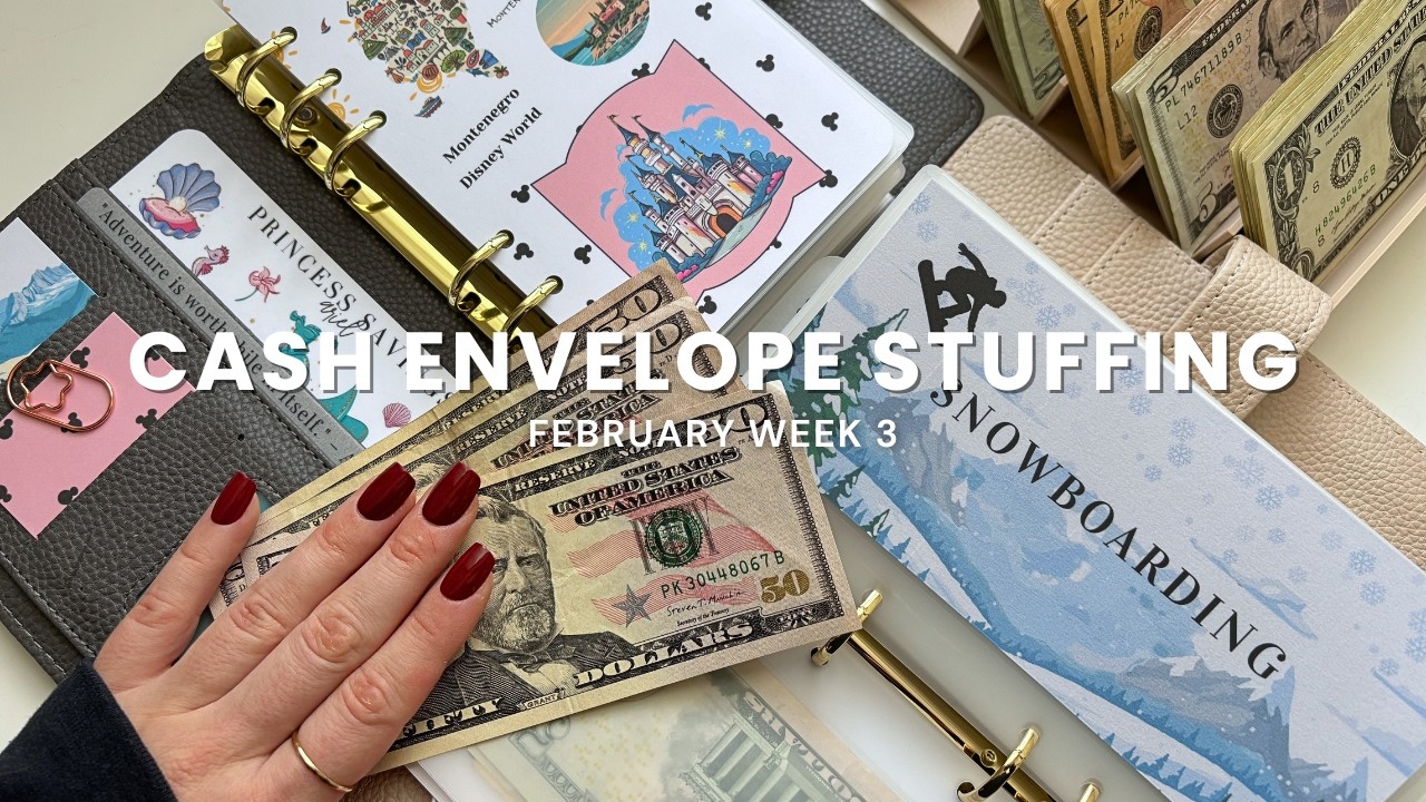 Cash Stuffing + NEW BINDER REFRESH ✨ | $500 | february no. 3  ♡