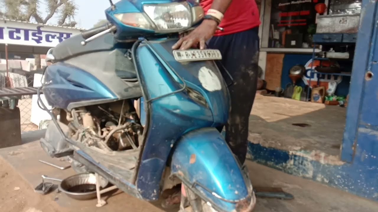 how to service Activa 3G model Gaurav modification