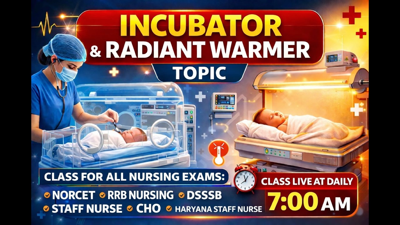 Incubator vs Radiant Warmer MCQs | Child Health Nursing | NORCET & RRB | CHO | haryana staff nuurse
