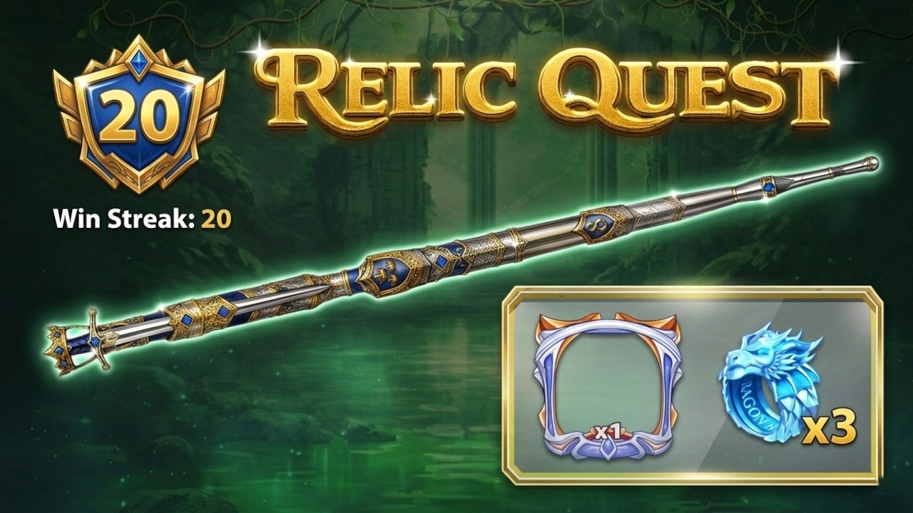 INSANE Loot! Completing 8 Ball Pool Relic Quest on a 20 WIN STREAK! (Pendragon Cue Unlocked)