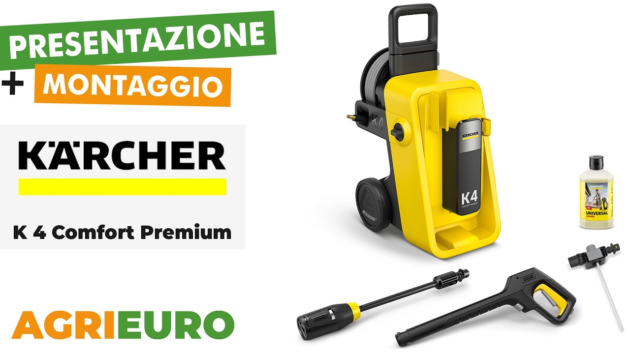 Karcher K4 Comfort Premium - Idropulitrice ad acqua fredda - Presentazione e Montaggio