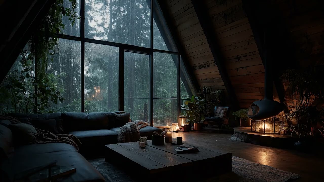 Rainy Night Piano Ambience | Healing Sleep Music for Peaceful and Deep Sleep