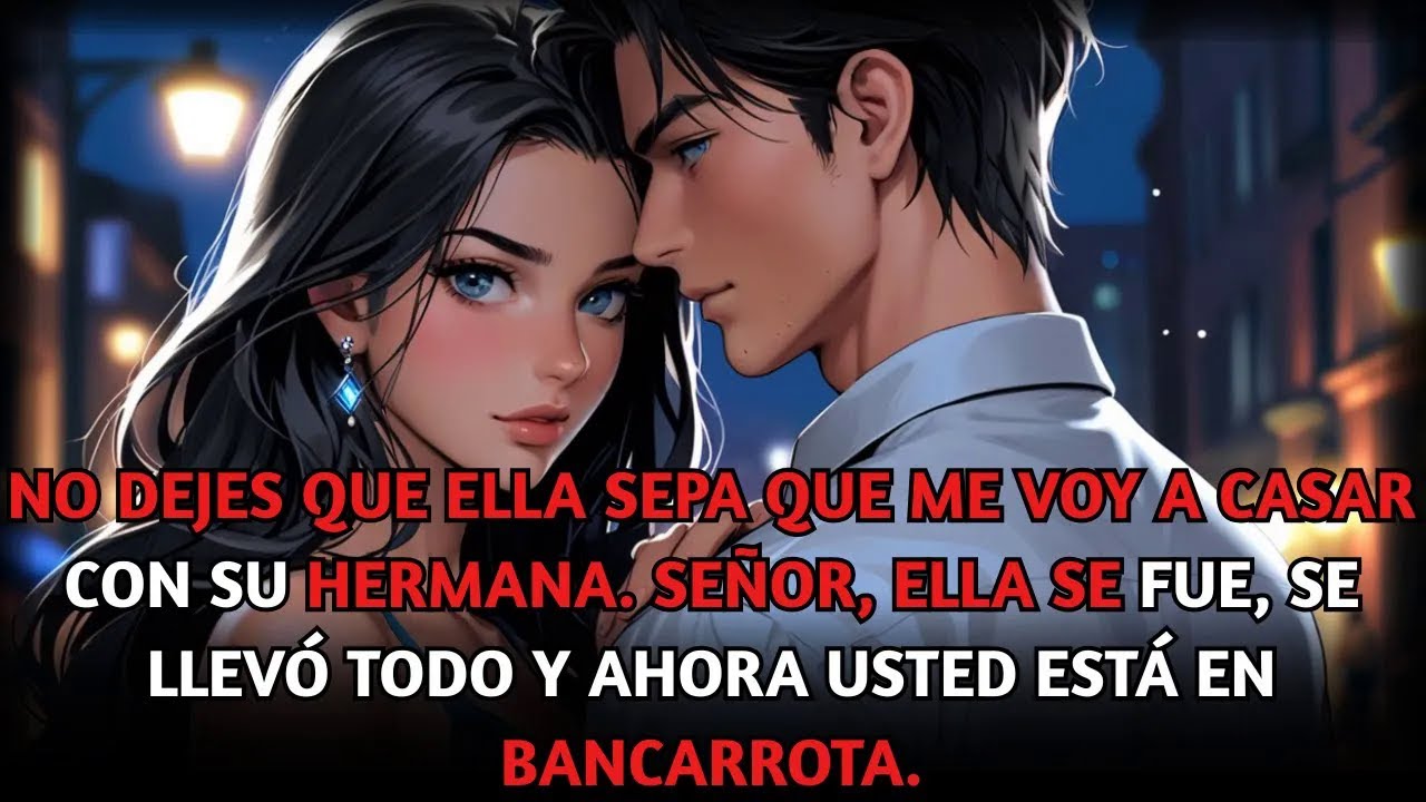 No dejes que ella sepa que me voy a casar con su hermana. Señor, ella se fue se llevó todo, y ahora…